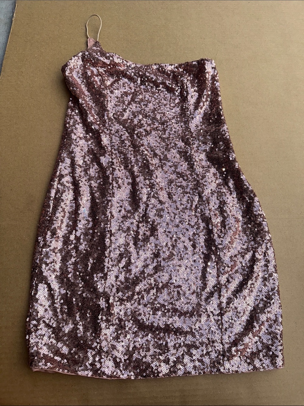 Hello Molly Rose Gold Sequin Mini Dress